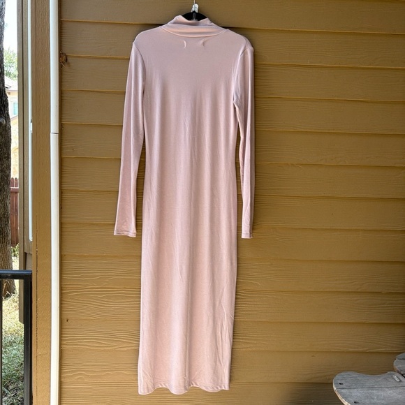 NWOT Free People Beach Good Feels Mock Neck Midi in Pink Size XL - Picture 4 of 6